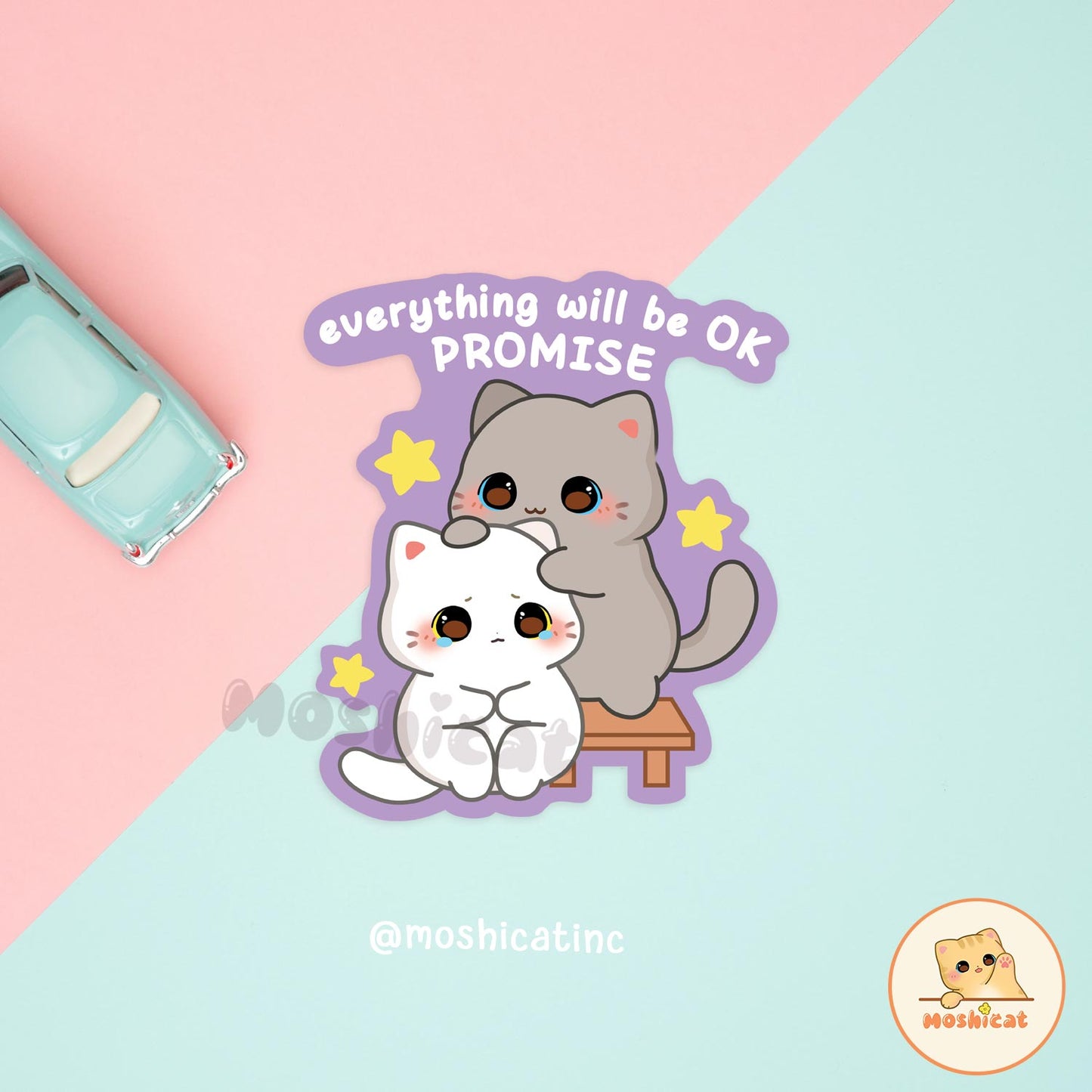 Everything will be okay. Promise! Vinyl sticker